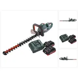 Metabo HS 18 LTX BL 55 Akku Heckenschere 18 V 50 cm Brushless + 2x Akku 4,0 Ah + Ladegerät