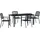 vidaXL 5-teiliges Garten Essset Anthrazit Stahl