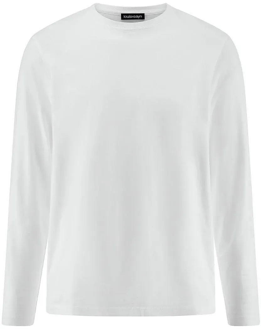 Longsleeve Rundhals-Ausschnitt Louis Sayn weiss, 58