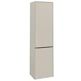 Villeroy & Boch Subway 3.0 Hochschrank C59201VN 40x171x36,2cm, Schanier links/Griff Volcano black, cashmere grey