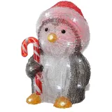 MARELIDA LED Dekofigur Pinguin 24 cm 5300K kaltweiß