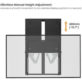 Equip Wandhalterung 55"-86"/1TFT 35-65kg 1Gelenk Up-Down sw retail