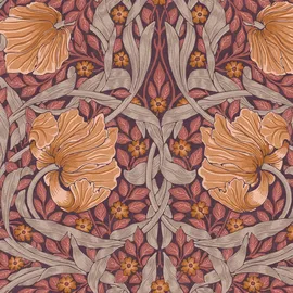 William Morris At Home Vliestapete Pimpernel 10 m x 52 cm Lila FSC®