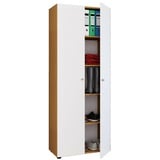 VCM Aktenschrank Vandol I«, BxHxL: 39 x 178 x 70 cm, Holzwerkstoff / braun