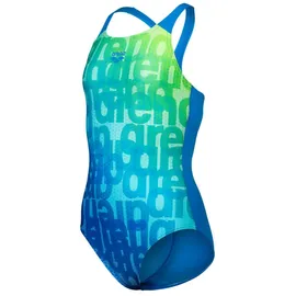 Arena - Girl's Multi Colours Swimsuit V Back - Badeanzug Gr 128 blau