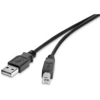 Renkforce USB 2.0 USB-A Stecker, USB-B Stecker 0.30m Schwarz