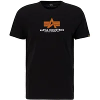 Alpha Industries T-Shirt - Schwarz,Orange,Weiß - M