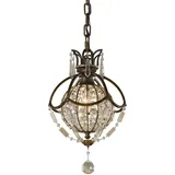 Elstead Lighting Bellini - 1 Lichtdeckenanhänger Britische Bronze, Oxidierte Bronze, E14 - Elstead