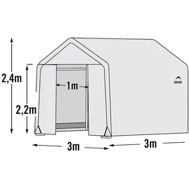 ShelterLogic Foliengewächshaus 9 m2