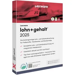 Lexware lohn+gehalt 2025 - Abonnement-Lizenz (1 Jahr)
