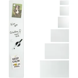 Relaxdays Glas-Magnetboard weiß
