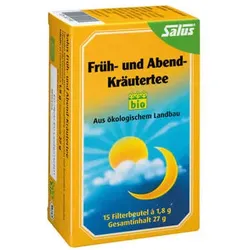 Früh- und Abend-Kräutertee bio Salus Filterbeutel