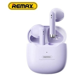 Remax TWS-19 5.3 Kopfhörer mit Ladecase für Smartphone (Schwarz) Bluetooth-Kopfhörer (Bluetooth, Touch Control, Wireless, Bluetooth, Stereo-Musik, Musikspiel dauer: 5h, Funktion: Für Video Spiel,Für Handy,Hifi Kopfhörer,Sport, Vocalism Prinzip: Dynamische, Wireless) lila