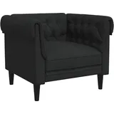 vidaXL Chesterfield-Sessel Stoff 78 x 74 x 74 cm Schwarz