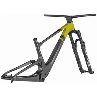Scott Spark ST 900 Tuned HMF Rahmenset MTB-Fully raw carbon/savannah green/black M
