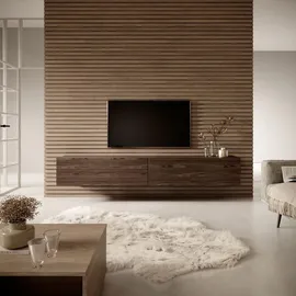 Selsey Bisira TV-Lowboard 200 cm Braun Walnuss Matt