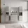 Badplaats Montreal XL 2-tlg. Beton Grau