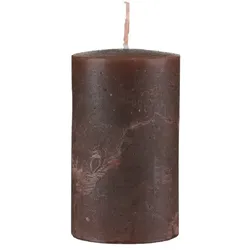 Kopschitz Kerzen Kopschitz durchgefärbte Rustica Kerze, Stumpenkerzen Bordeaux, 20 x 7 cm, 1 Stück, rußarm, tropffrei