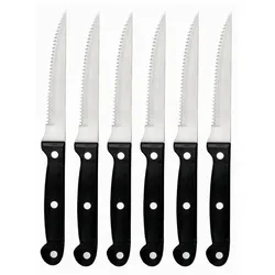 Set 6 Messer Koteletts Mikro gezahnt Lacor