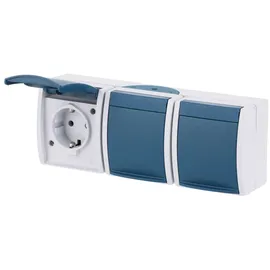 Busch-Jaeger Schuko-Steckdose 3-fach Ocean 2 St.