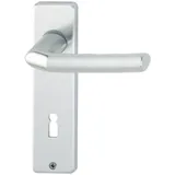 HOPPE Kurzschildgarnitur Birmingham Aluminium grau 1117/202KP
