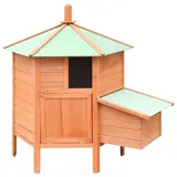 vidaXL Hühnerkäfig 126x117x125 cm Kiefernholz & Tannenholz