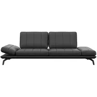 FLEXLUX 3-Sitzer Tropea Relaxsofa, Designsofa, Relaxfunktion, TV-Couch, Funktionssofa mit Armteilverstellung & Sitztiefenverstellung schwarz