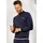 H.I.S. H.I.S Sweatjacke in navy, | Gr. 60/62 (XXL), blau Sweatware, Obermaterial: 60% Baumwolle, 40% Polyester, unifarben, Basic, hüftbedeckend, Rundhals, Rippbündchen, Sweatjacken Zip-Hoodie, Stehkragen mit Streifen