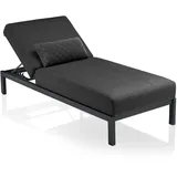 Kettler Pure Silver Line Sonnenliege Aluminium/Sunbrella - Anthrazit