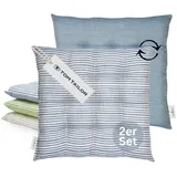 Tom Tailor Kissenbezug Freshstripe2er 40 x 40 cm Blau