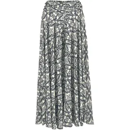 LASCANA Hosenrock Damen Bedruckt Blau/Creme 46