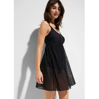 bonprix Badekleid Damen Schwarz 38