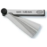 STEINLE Fühlerlehre 32 Blatt 0.03-1.00 mm Abstands Lehre Ventillehre Fühllehre