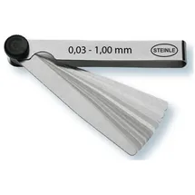 STEINLE Fühlerlehre 32 Blatt 0.03-1.00 mm Abstands Lehre Ventillehre Fühllehre