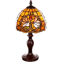Birendy Tischlampe  Tiffany Mosaik Muster Tiff153 Motiv Lampe Dekorationslampe