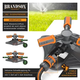 Brandson Kreisregner 26 l rotierend orange/schwarz