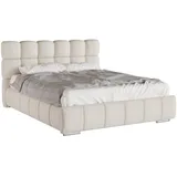 panda möbel BLISS Polsterbett mit Bettkasten, mit Matratze (Taschenfederkern, Kokos) - Beige