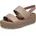 Crocs Herren Low Wedge Sandalen Latte/Mushroom 37/38 EU