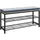 VCM Taliro 90 x 48 x 30 cm schwarz / blau, Sitzbank, Eiche