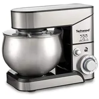 Techwood TRO-1050, Küchenmaschine, Multifunktions-Kuchenmaschine mit Stahlschüssel, 5 l, 1000