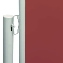 vidaXL Seitenmarkise 220 x 600 cm Rot Polyester
