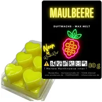 WonderWax Duftwachs WonderWax® Neon Duftwachs 6 Herzen (Maulbeere), Duftrichtung: Maulbeere
