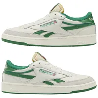 Reebok Club C Revenge Vintage Sneaker, Chalk/Paperwhite/Glen Green, 40.5 EU