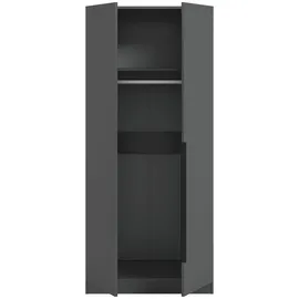 Möbel Boss Drehtürenschrank KOPENHAGEN 80 x 181 x 52 cm Anthrazit