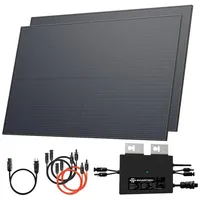 Solarway Balkonkraftwerk monokristallin 800 W inkl. Envertech 800 W Wechselrichter + 2 x 500 W Solarmodule
