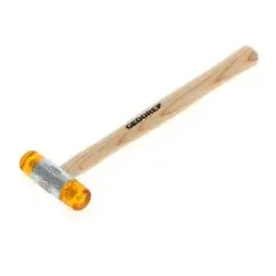 Plastikhammer, ø22mm, Auswechselbare Köpfe aus Cellulose-Acetat, Stiel aus Esche