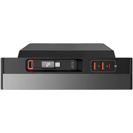 Baseus T-Space Series USB-HUB für Tesla Model 3 / Y mit integriertem 45-W-USB-C-Kabel – Schwarz Auto Adapter, Schwarz