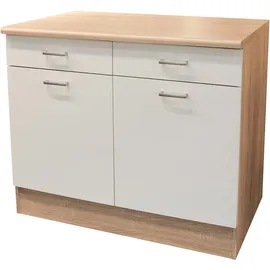 BASIC by Balculina Unterschrank Andy 100 x 60 x 90 cm Weiß