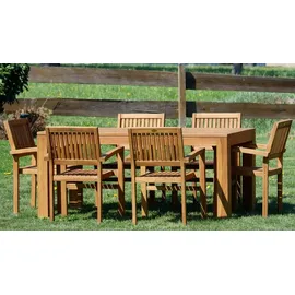 ASS Altenburger Teak Set 7-tlg. Braun