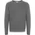 !Solid Rundhalspullover grau M
